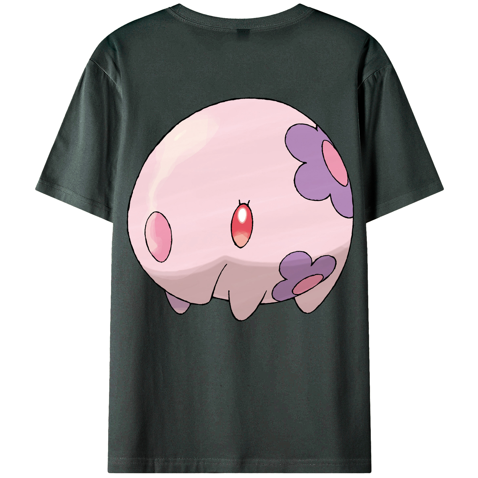 （画像用） ポケットモンスター Pokémon 綿100％ メンズ半袖Tシャツ（バックプリント） 通気性